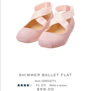 Shimmer ballet flat
